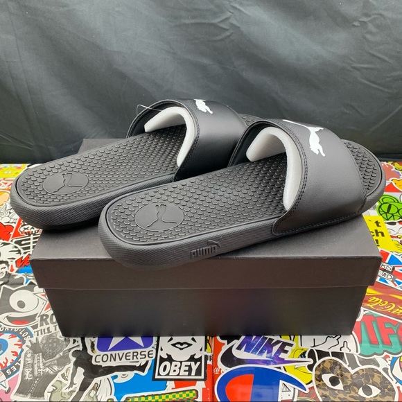Puma Cool Cat Black Women’s Slides - Picture 2 of 9